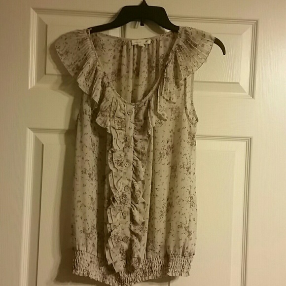 Sheer Pink flower print top
