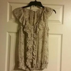 Sheer Pink flower print top