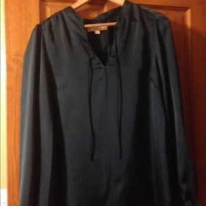 Deep green Loft tunic top.