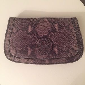 Tory Burch Snakeskin Crossbody Purse and Clutch