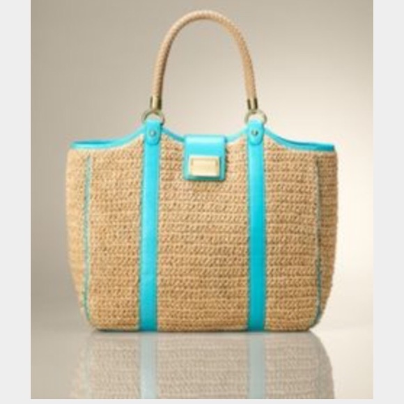 Talbots straw handbag - Picture 1 of 4