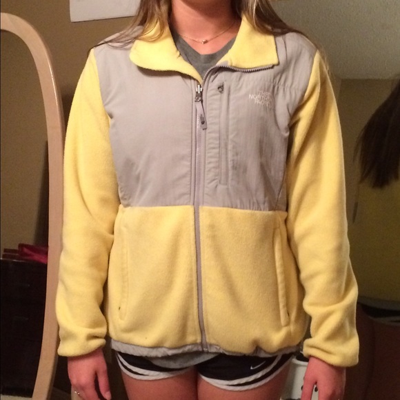 Yellow women's North Face Jacket