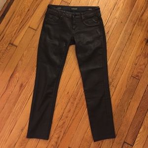 Vigoss Super Skinny Leather Cropped Pants