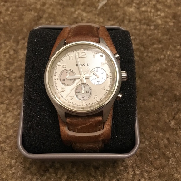 Fossil leather watch