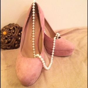 💰SALE!!💰Sexy mauve suede platform heels NWOT