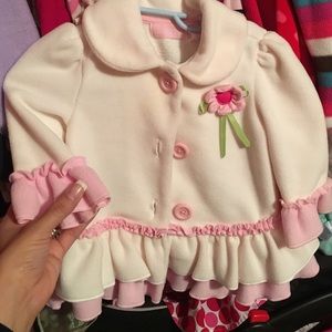 Ivory and soft pink jacket