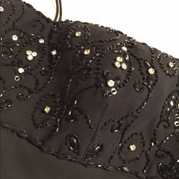 Black Cocktail Dress - Eva Blue - Size 10 - Picture 3 of 4