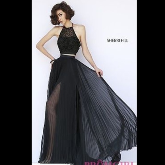 Sherri hill black prom dress