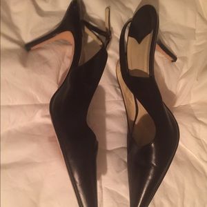 Facconable fine Italian leather heels in size 9.5