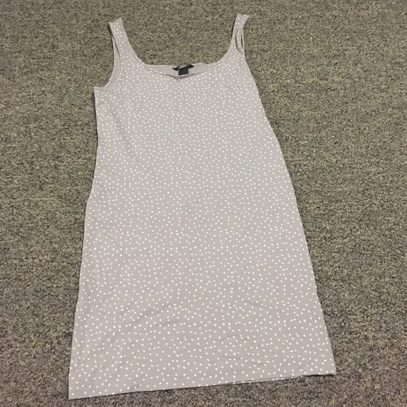 H&m basic Gray polka dot dress