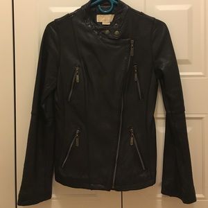 Michael Kors black leather jacket