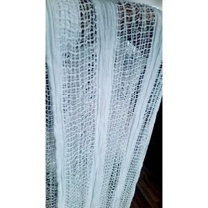 White woven scarf