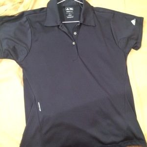 Navy Adidas women's golf polo