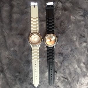Black and white watch