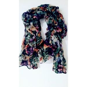 Vintage flower scarf