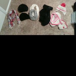 Winter scarf hat bundle