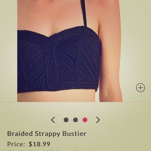 Braided Strappy Bustier