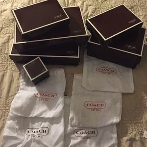 Coach gift boxes