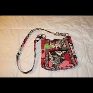 Vera Bradley Mocha Rouge Hipster Bag