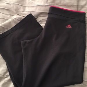 Adidas black capris