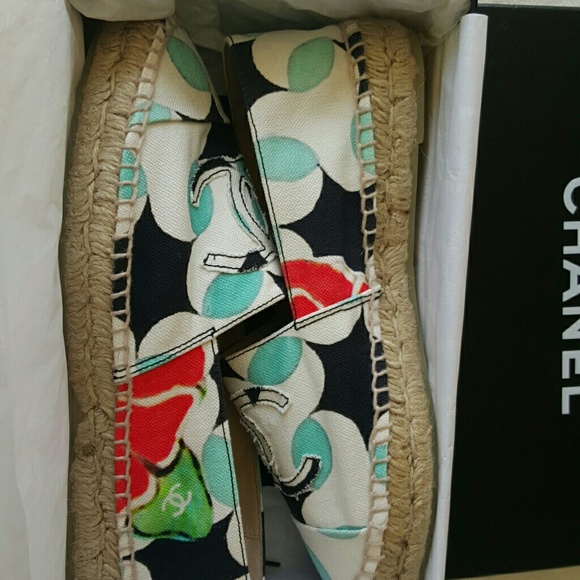 ⛔🍒HOST PICK 🍒 CHANEL MULTICOLOR ESPADRILLE - Picture 3 of 8