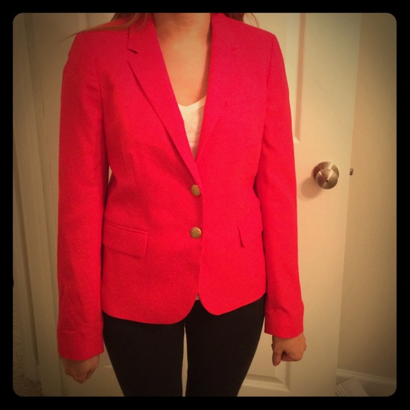 JCrew Red Schoolboy Blazer