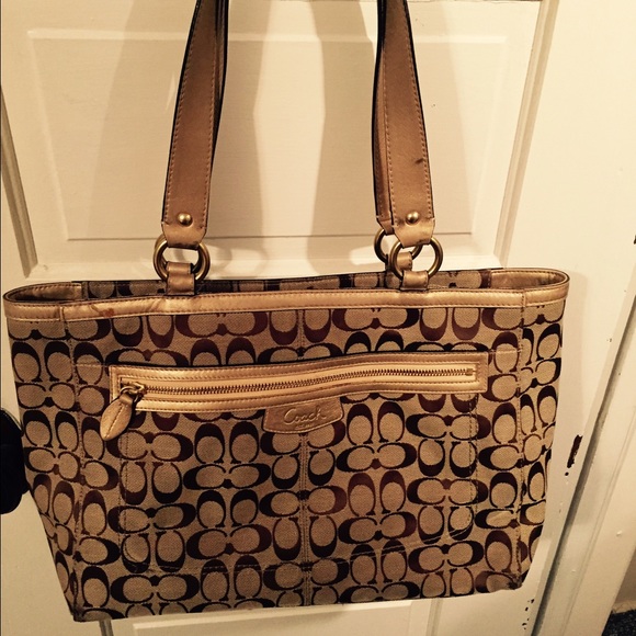 Large authentic coach purse