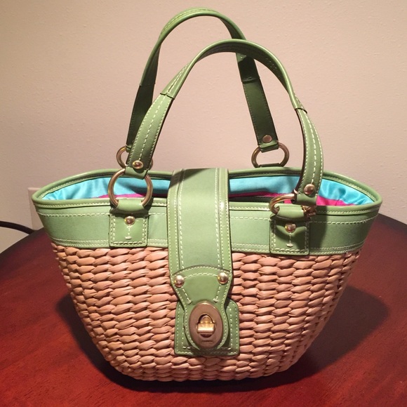 Coach Bags | Coach Woven Basket Handbag | Poshmark