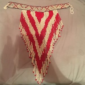 Glass beaded necklace/choker