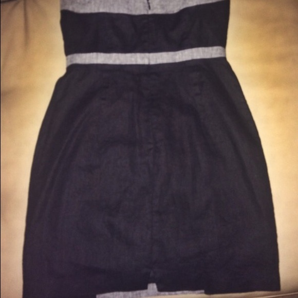 Black and Gray strapless BCBG dress - Picture 2 of 2