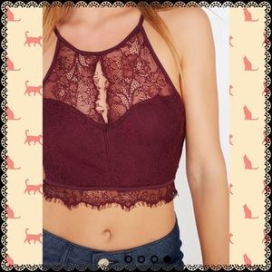 Dark Purple Lace Bralette