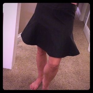Express size 4 faux leather bell skirt