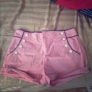 Pin striped shorts never worn