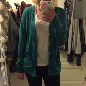 American Apparel long cardigan.