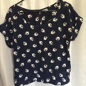 Navy blue blouse