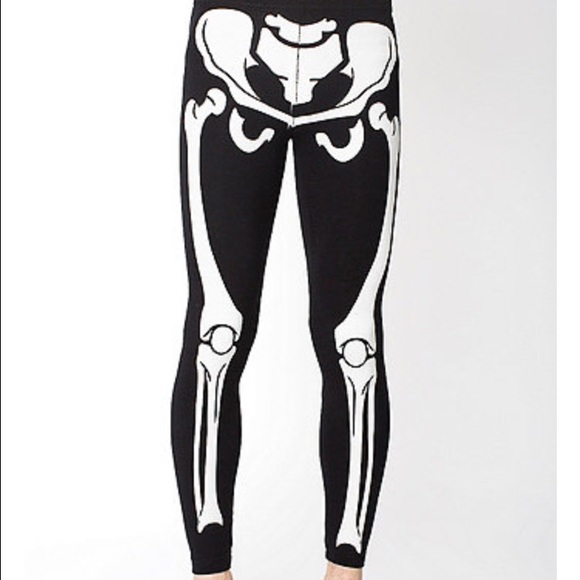 American Apparel cotton spandex skeleton legging