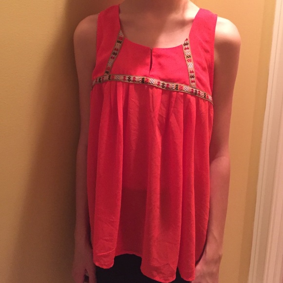 Red tank top