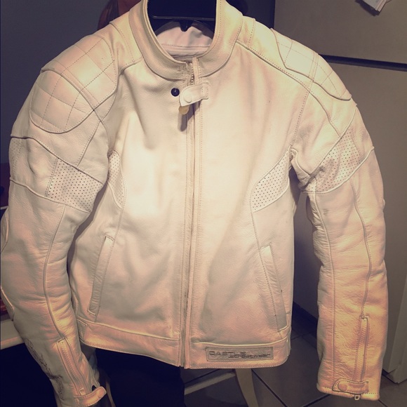 Women's Leather motorcycle jacket made by Castle