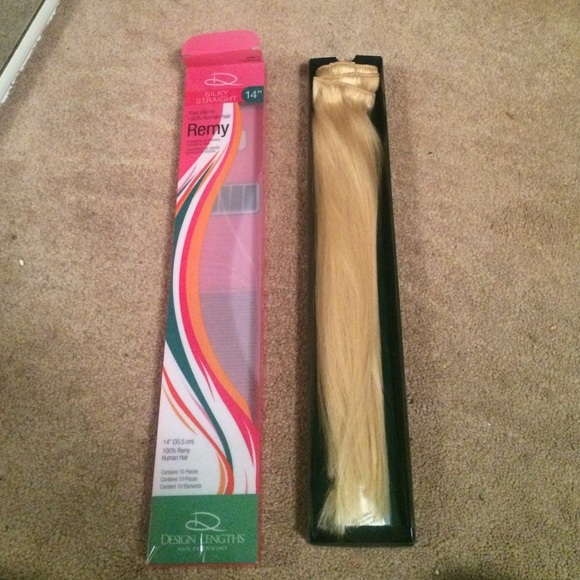 14" 10pc clip-in 100% human hair extensions