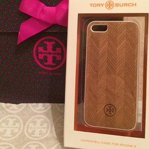 Wood Patterned Tory Burch iPhone 5/5s Case