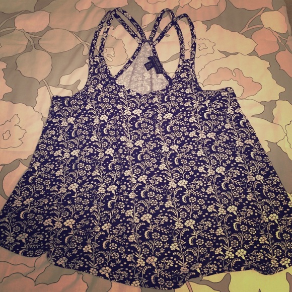 Forever 21 Tops - Floral Double-Strap Tank