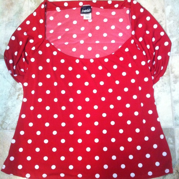 Frederick of Hollywood polka dot stretch shrug