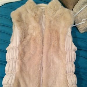 Faux fur vest