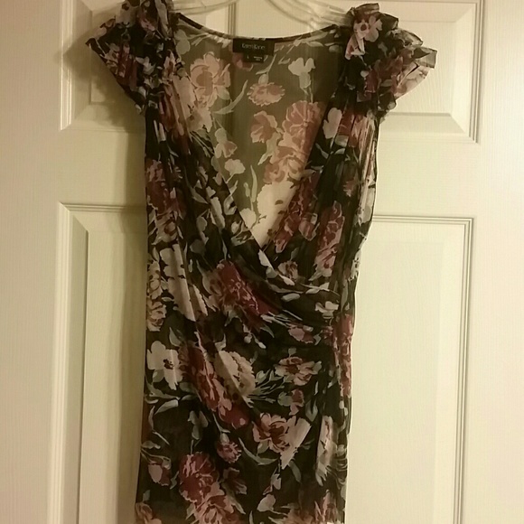 Sheer multiple color top