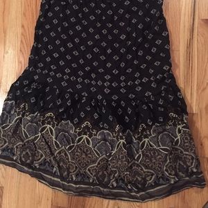 Strapless boho dress