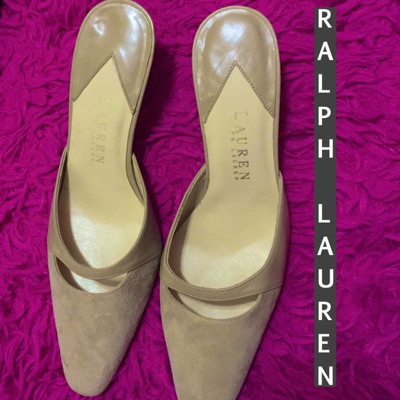 🔥NWOT RALPH LAUREN suede HEELS 😍