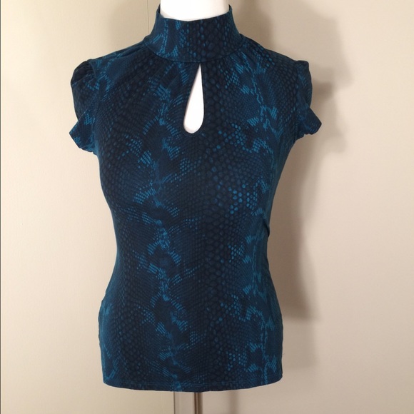 Express Snake Skin Patterned Top
