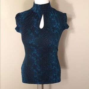 Express Snake Skin Patterned Top