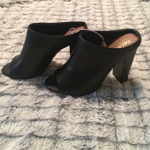 Black open toe booties