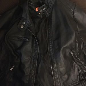 Faux leather jacket